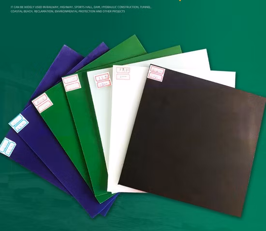 0.5 ミリメートル 0.75 ミリメートル 1.0 ミリメートル 1.5 ミリメートル 2.0 ミリメートル白黒緑青滑らかな質感の HDPE 防水ジオメンブレンケニア養魚場のダムライナー用エビ池ライナー