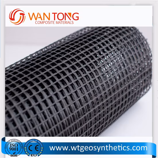 高強度 PVC コーティング二軸ポリエステル ジオグリッド複合ポリエステル ジオグリッド